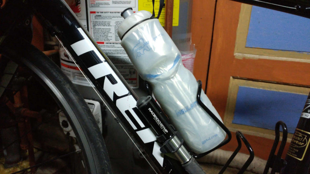water bottle in cage